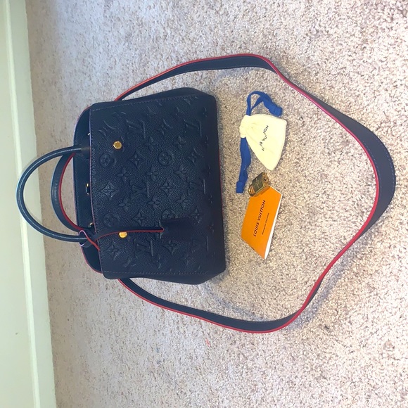 louis vuitton Empreinte Montaigne BB Marine Rouge - Picture 3 of 4